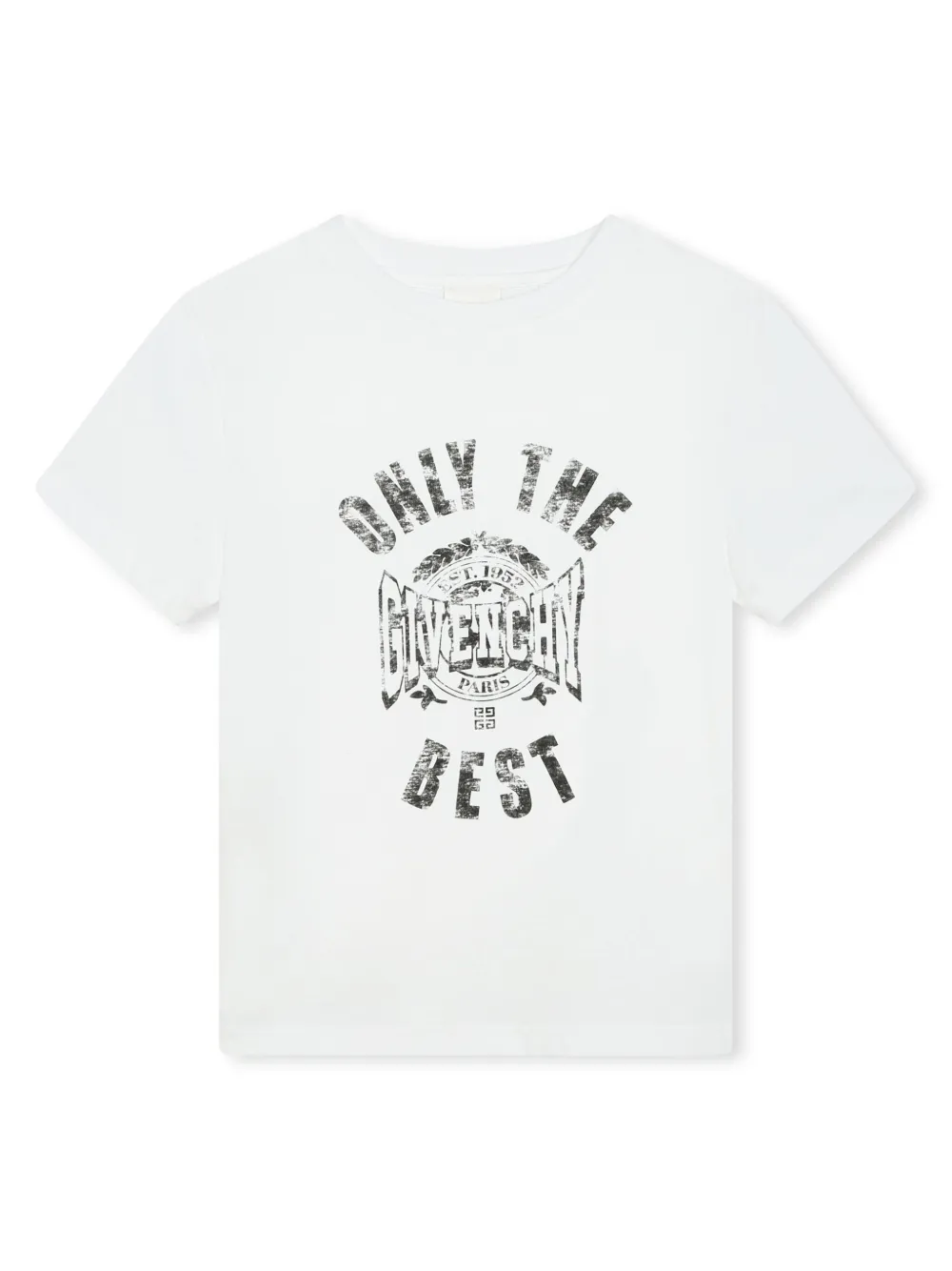 Givenchy Kids T-shirt van biologisch katoen met logoprint Wit