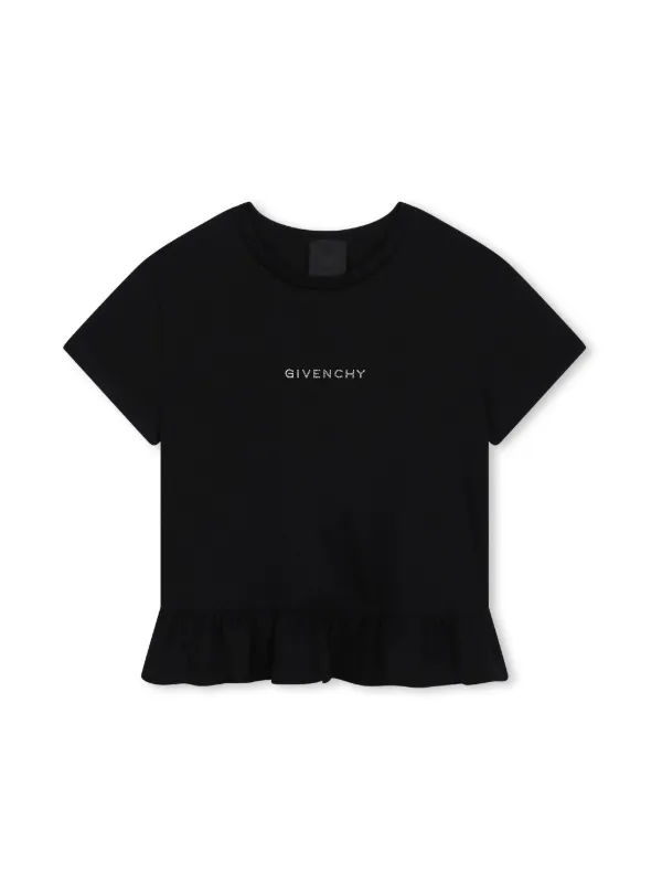 Givenchy Kids logo-embellished Cotton T-shirt Black FARFETCH IN