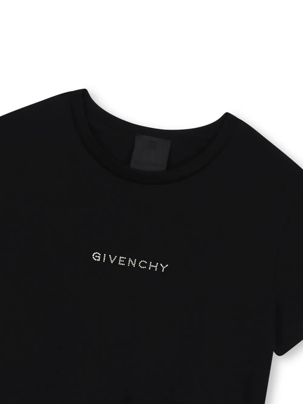 Givenchy Kids Katoenen T-shirt met logo Zwart