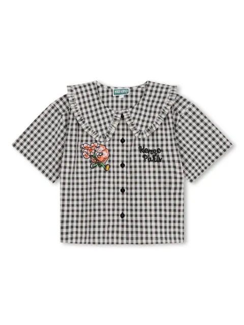 Kenzo Kids chemise à carreaux vichy