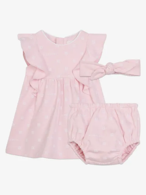Givenchy Kids 4G-print cotton dress (set of three)