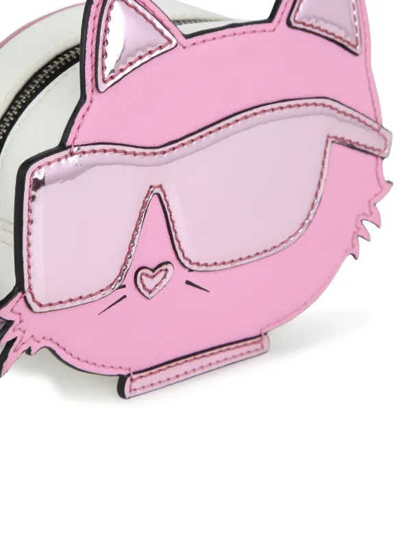 Karl Lagerfeld Kids Choupette Metallic Shoulder Bag | Pink | FARFETCH