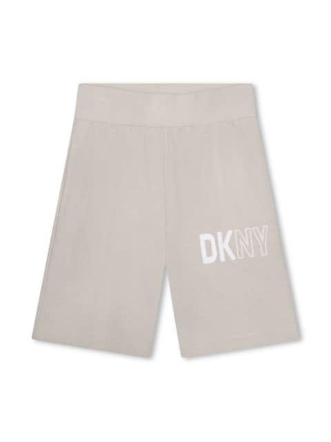 Dkny Kids short en coton à logo imprimé