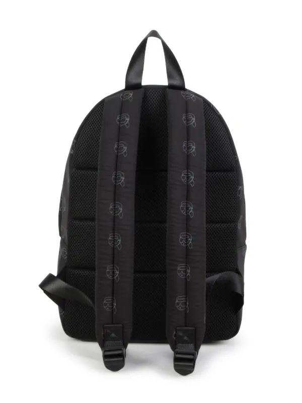 Karl lagerfeld black backpack on sale
