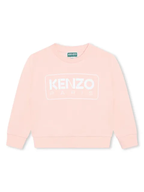 Kenzo Kids logo-print cotton sweatshirt