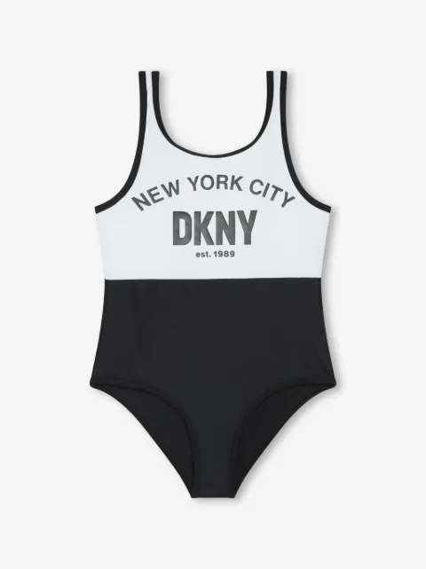 Dkny Kids jumpsuit con logo estampado