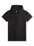 HUGO KIDS logo-appliqué hooded minidress - Black