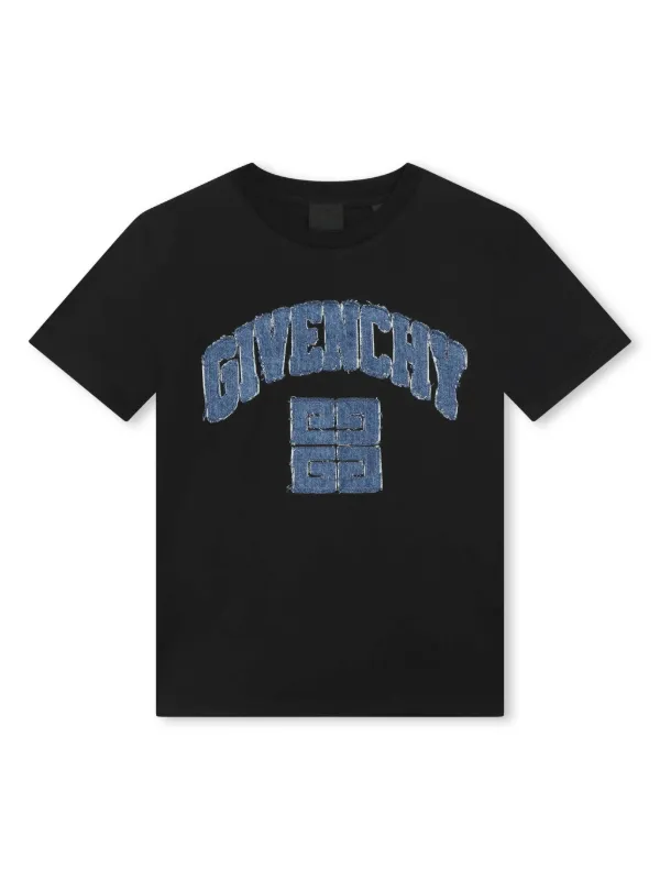 Givenchy Kids logo appliqu Organic Cotton T shirt Farfetch