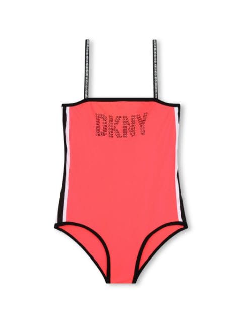 Dkny Kids logo-print swimsuit 