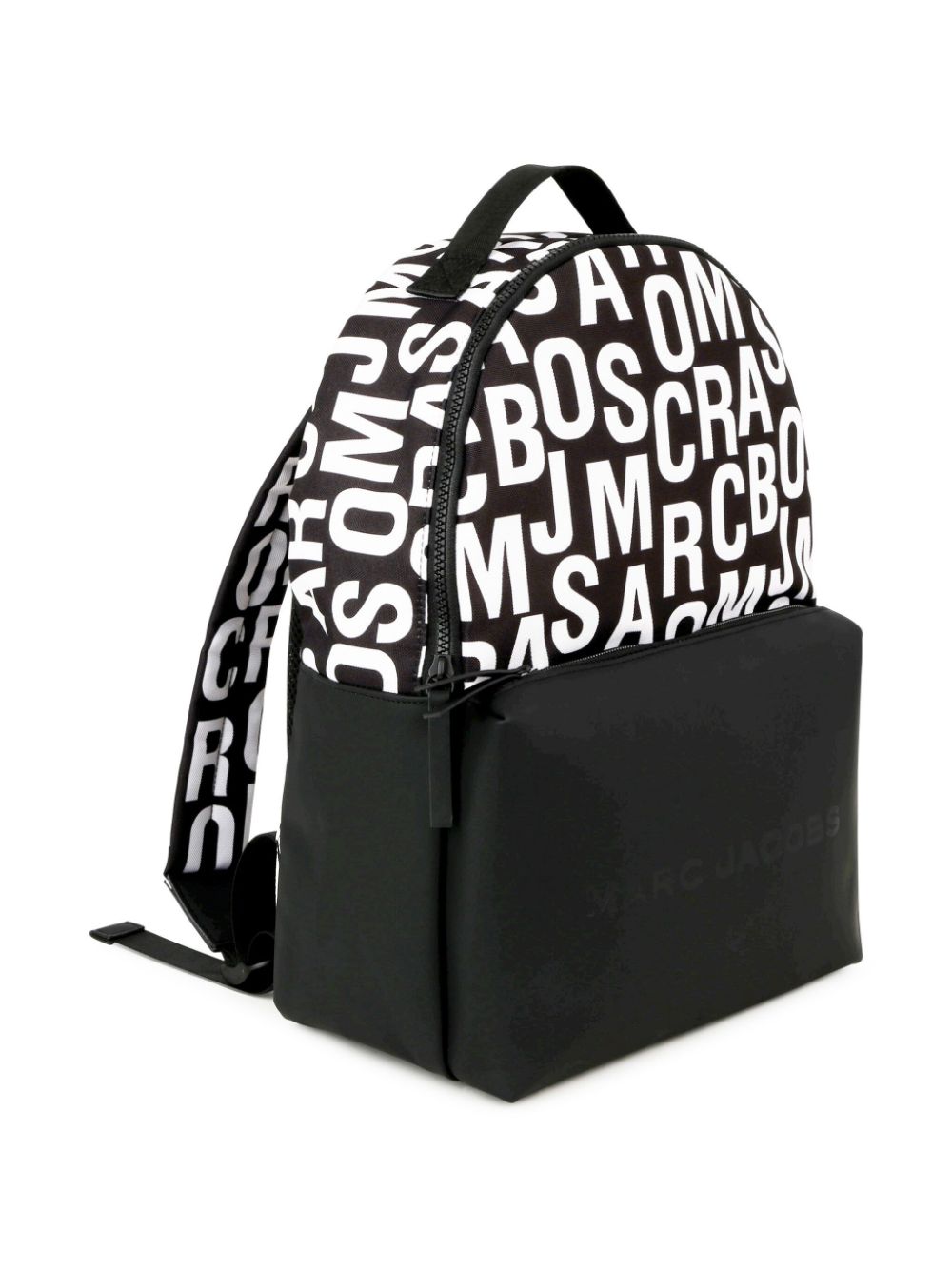 Marc Jacobs Kids logo-print zip-around backpack - Zwart