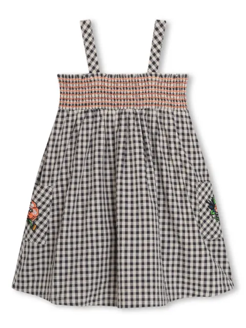 Kenzo Kids checked sleeveless dress