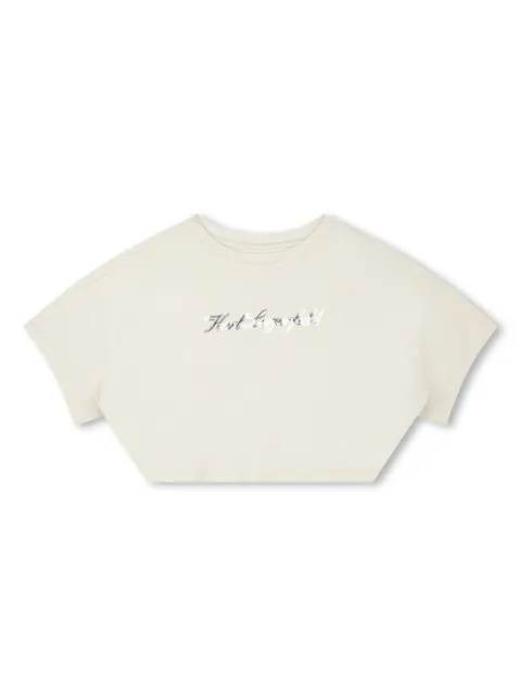 Karl Lagerfeld Kids Karl Signature cropped T-shirt