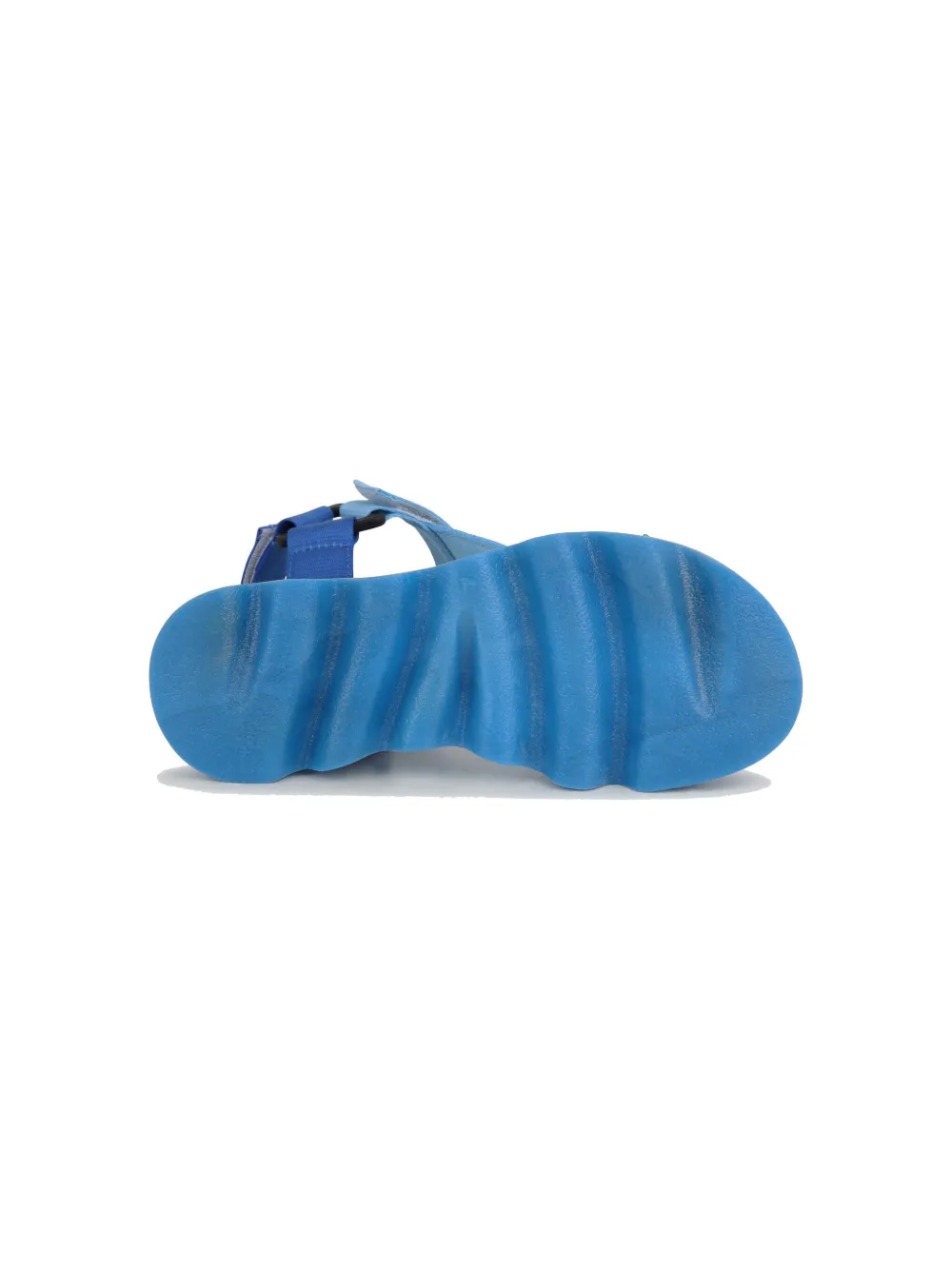 Shop Kenzo Logo-print Colour-block Sandals In Blue