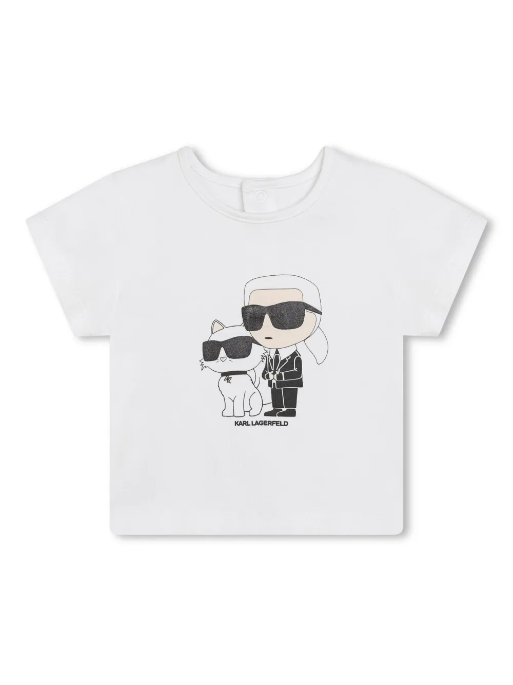 Karl Lagerfeld Kids Set top e leggings Ikonik Karl And Choupette | Pantaloni svasati | Image 3
