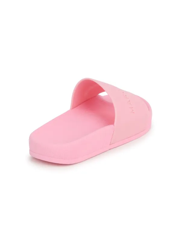 Marc Jacobs Kids Aqua logo debossed Slides Pink FARFETCH AU