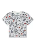 Kenzo Kids sea life-print cotton T-shirt - White