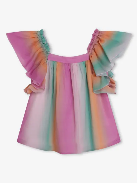 Chloé Kids faded striped blouse