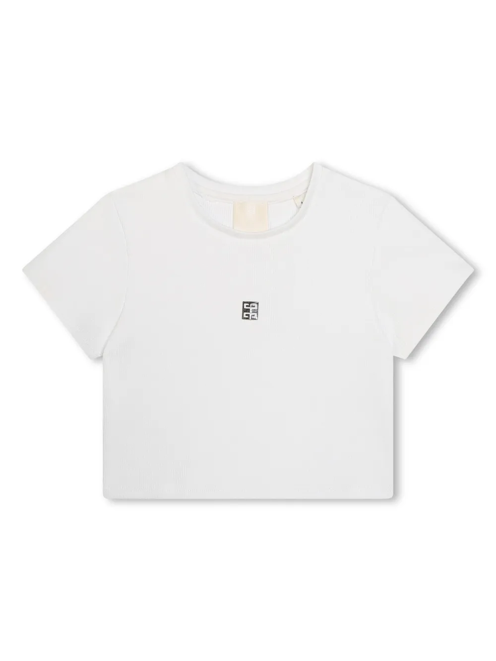 Givenchy Kids T-shirt met ronde hals en logo Wit