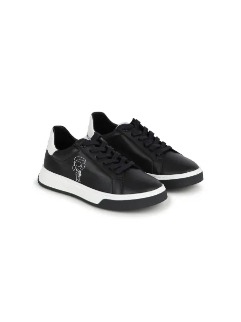 Karl Lagerfeld Kids Ikon leather sneakers