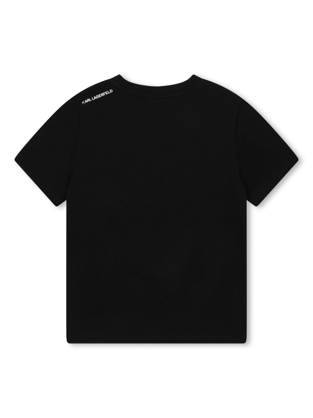 Shop Karl Lagerfeld Ikonik Organic Cotton T-shirt In Black