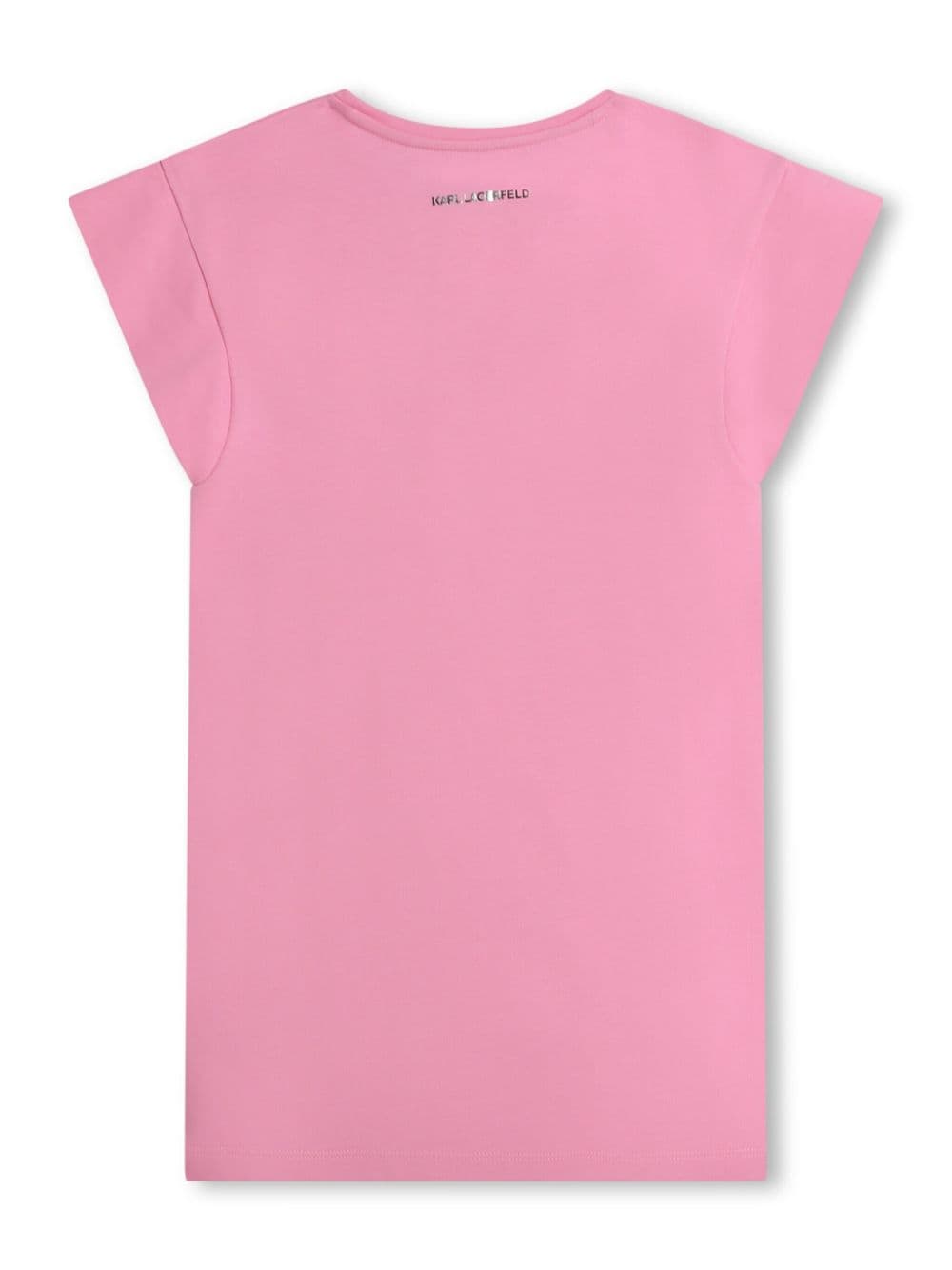 Shop Karl Lagerfeld Choupette Cotton Dress T-shirt In Pink