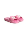 Karl Lagerfeld Kids Ikonik Choupette logo-print slides - Pink