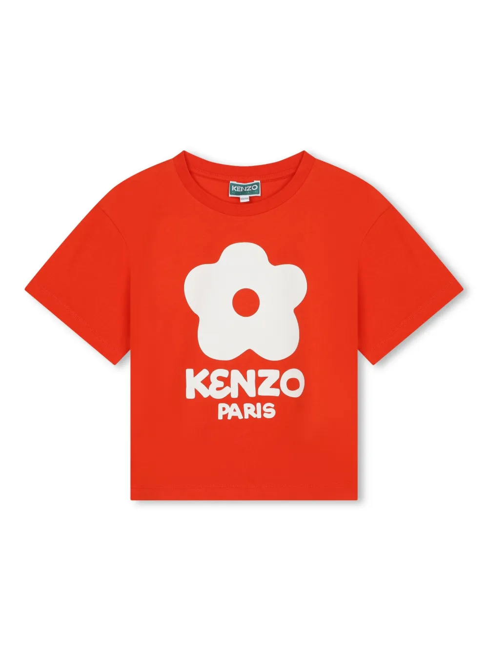 Kenzo Kids' Logo-print Organic Cotton T-shirt In Red