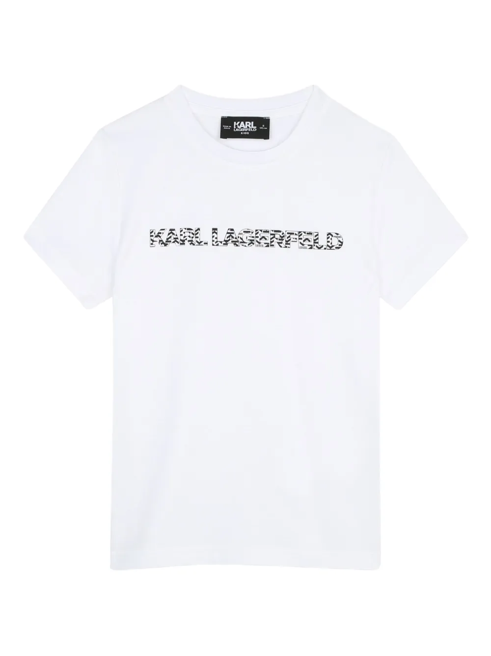 Karl Lagerfeld Kids T-shirt met print Wit