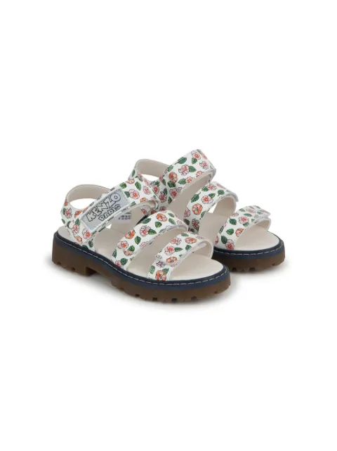 Kenzo Kids floral-motif leather sandals