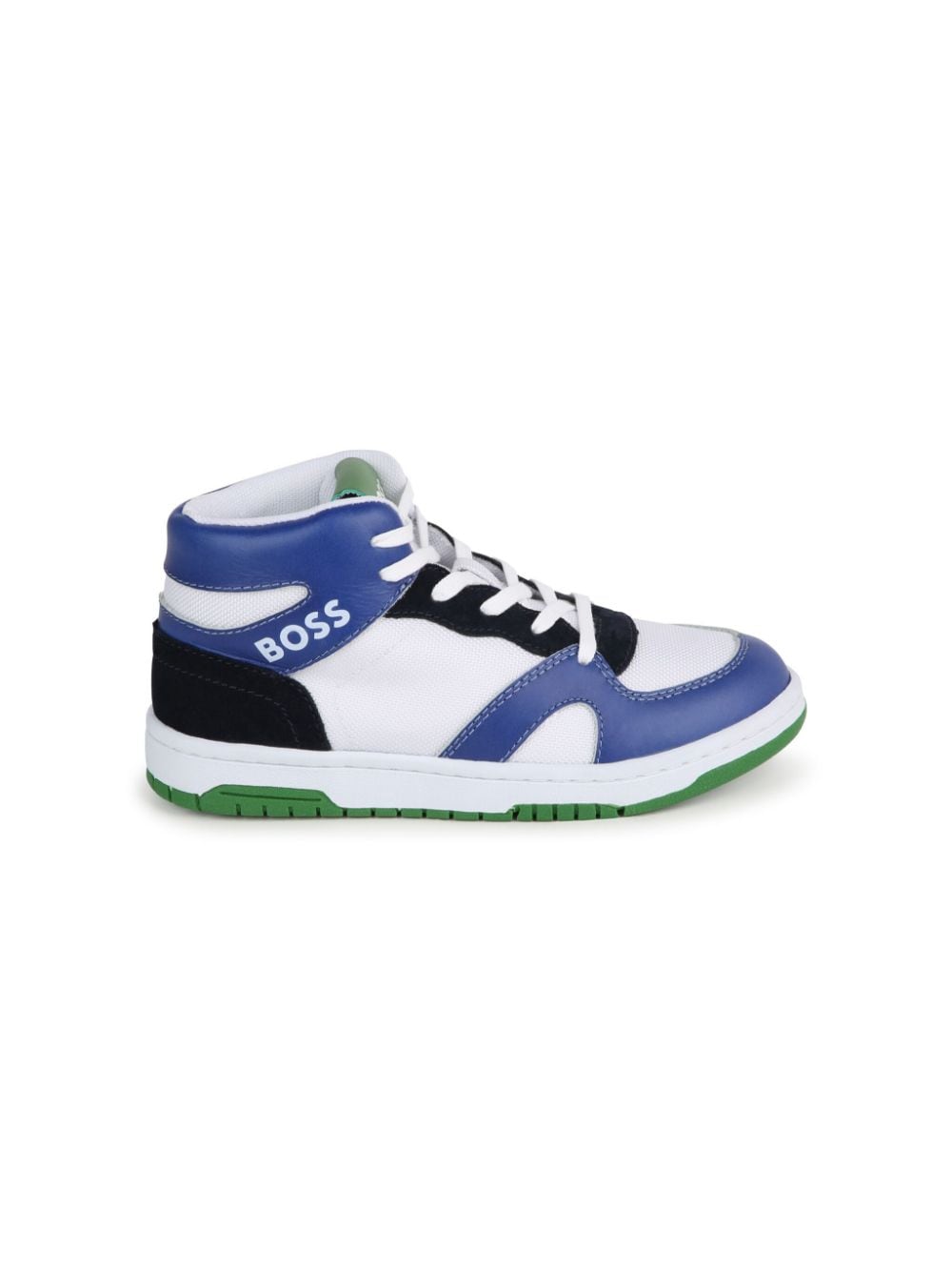 BOSS Kidswear Sneakers met colourblocking - Wit