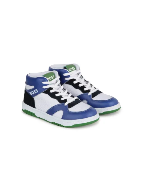 BOSS Kidswear colour-block panelled sneakers