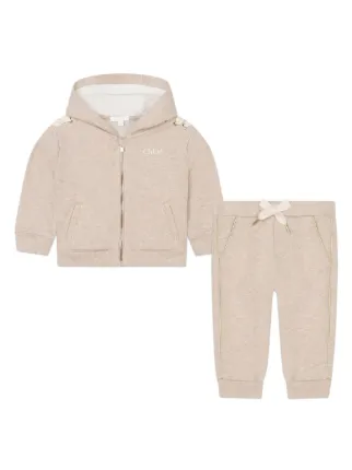 Kids beige tracksuit deals