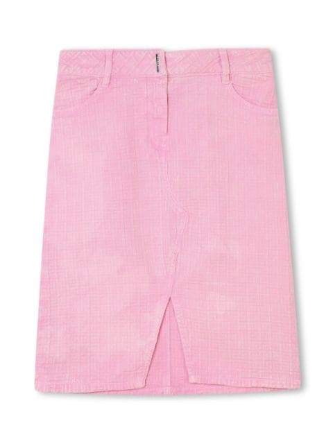 Givenchy Kids 4G-motif cotton skirt