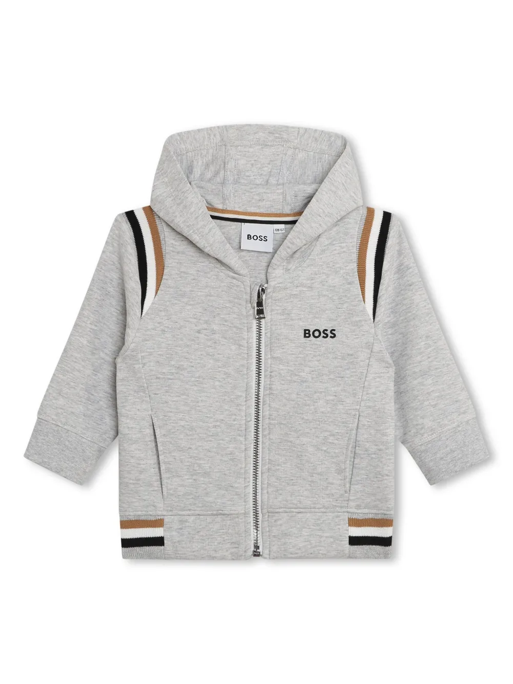 BOSS Kidswear Trainingspak met logoprint Grijs