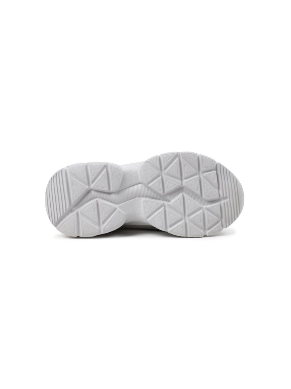 Shop Dkny Logo-print Panelled Metallic Sneakers In Silver