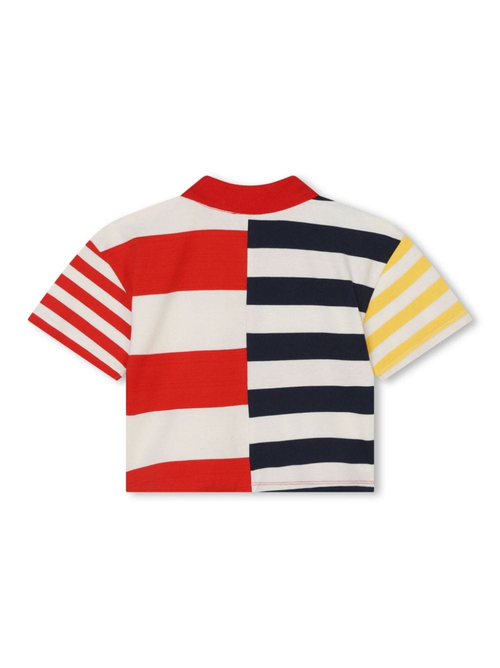 Shop Kenzo Striped Cotton Polo Shirt In Red
