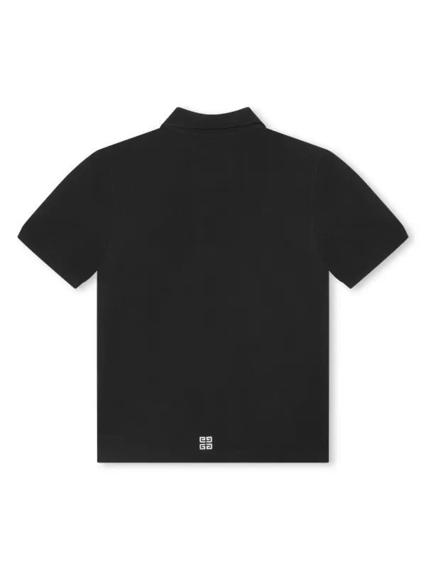 Givenchy Kids logo applique Polo Shirt Black FARFETCH ZA