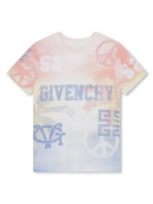 Givenchy blue distressed outlet t shirt