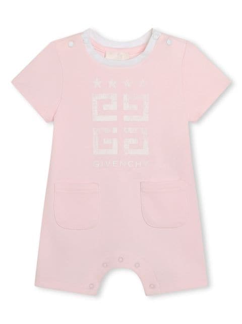 Givenchy Kids logo-print cotton romper 