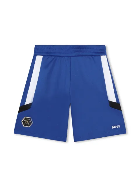 BOSS Kidswear logo-print elasticated-waist shorts