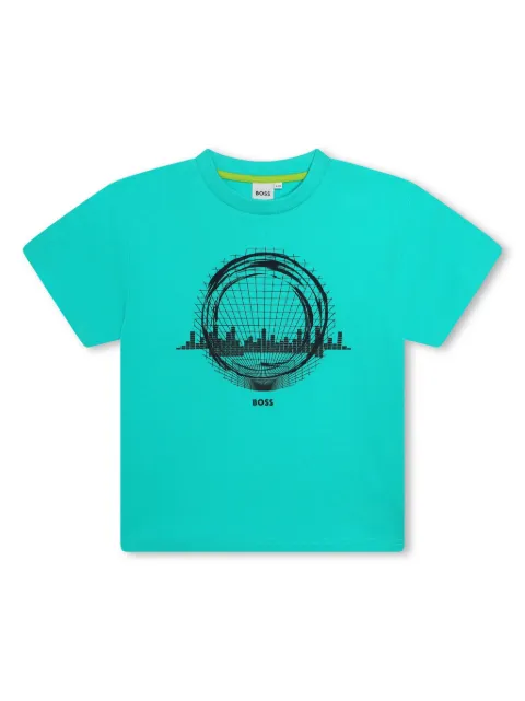 BOSS Kidswear graphic-print cotton T-shirt