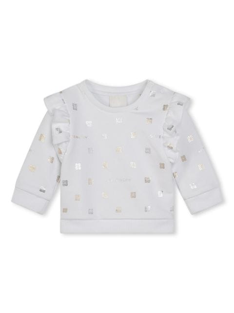 Givenchy Kids 4G-print cottonp-blend sweatshirt