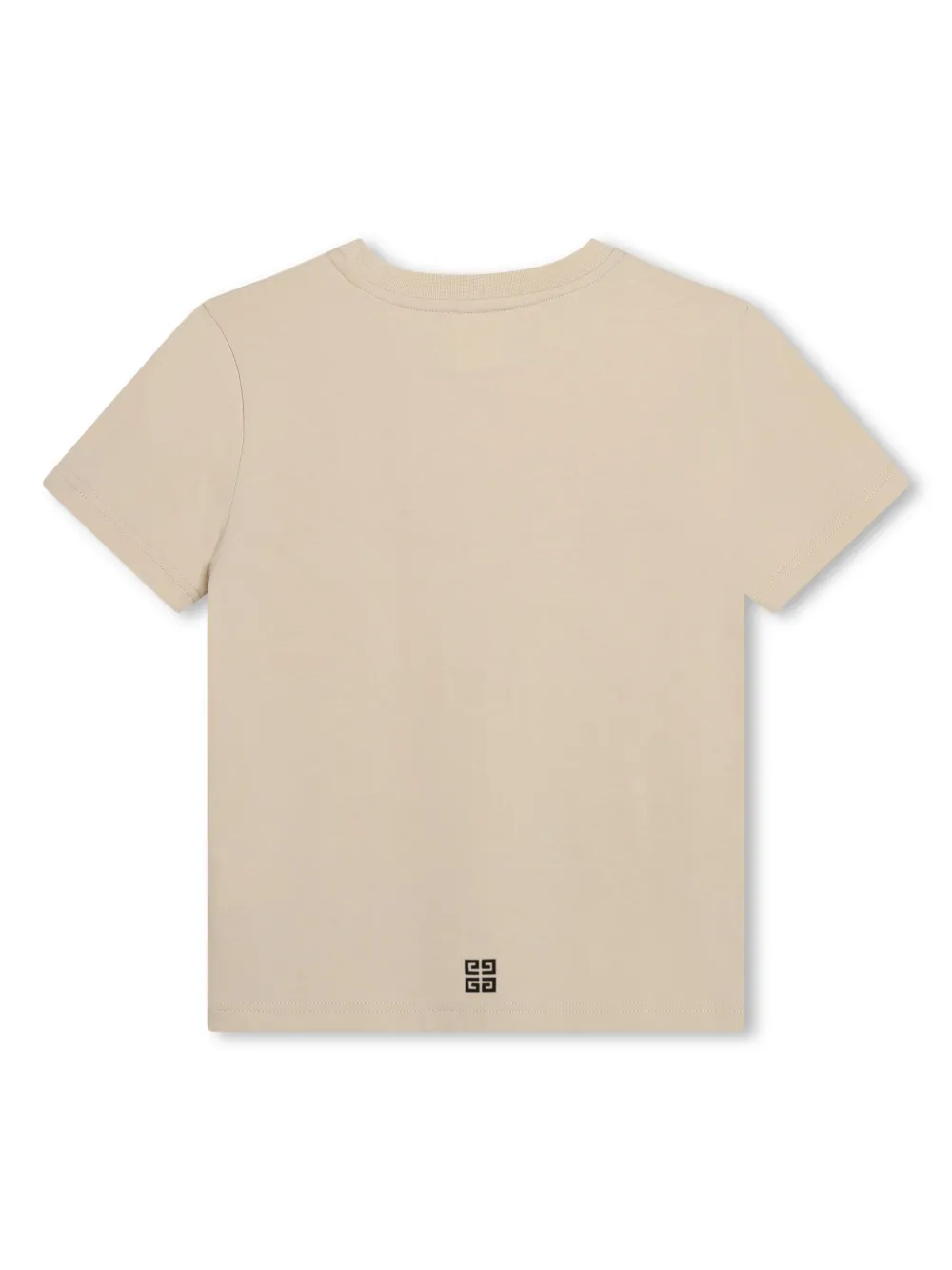 Shop Givenchy Logo-print Cotton T-shirt In Neutrals