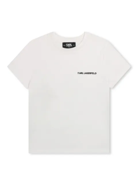 Karl Lagerfeld Kids Ikon organic cotton T-shirt