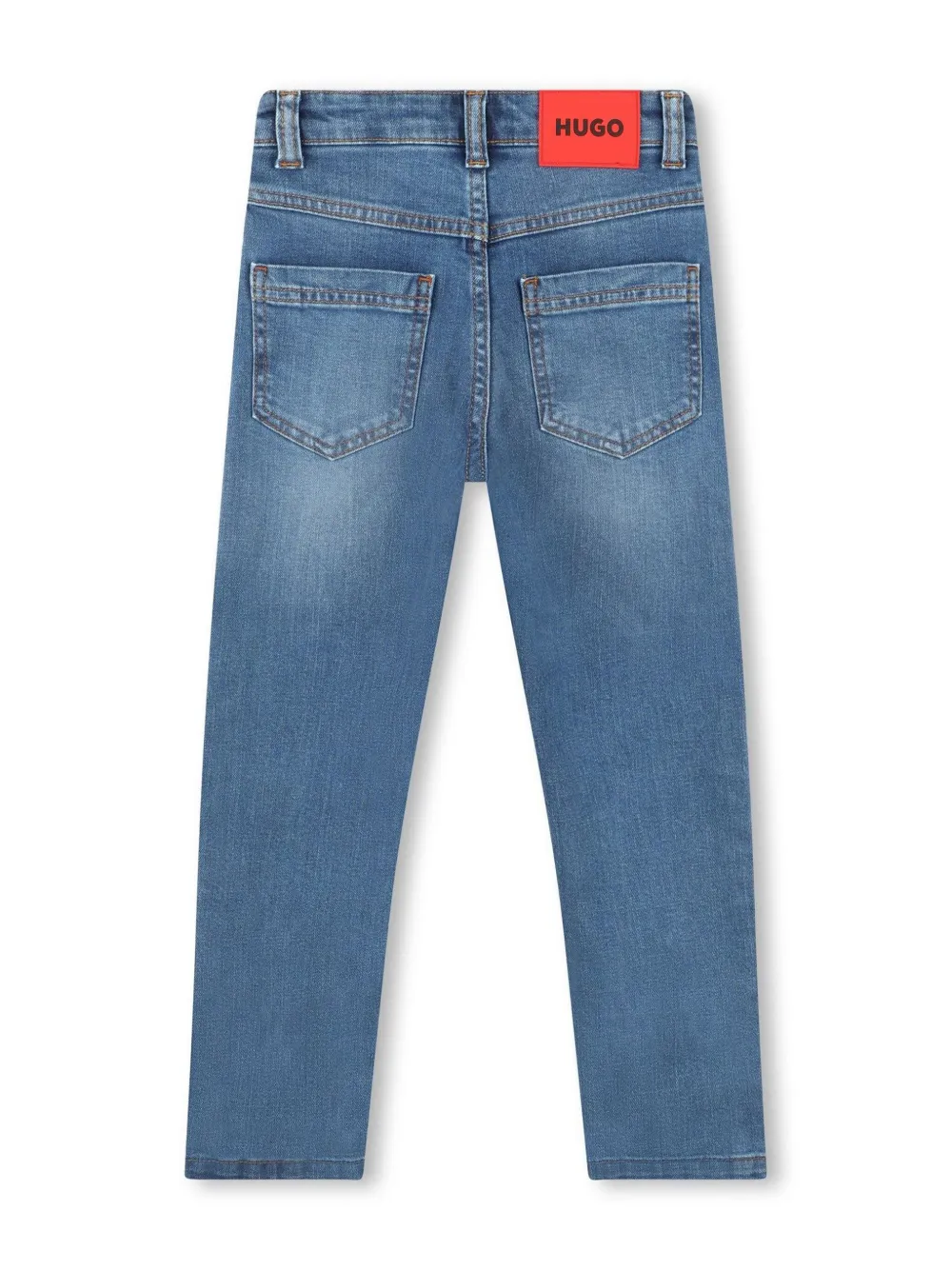 HUGO KIDS Jeans met studs - Blauw