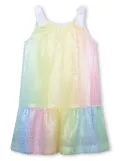 Givenchy Kids 4G gradient sequinned A-line dress - Yellow