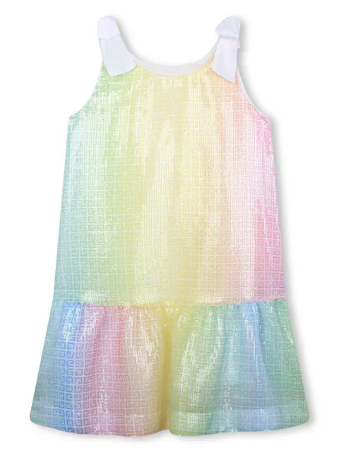 Givenchy Kids 4G gradient sequinned A-line dress