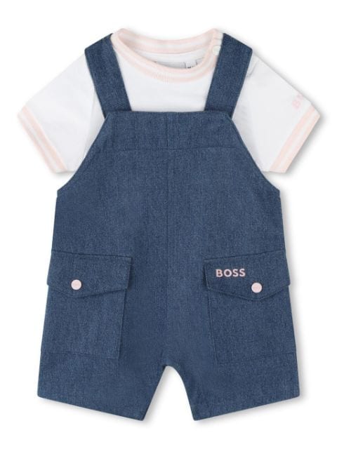 BOSS Kidswear pack de mamelucos con logo bordado