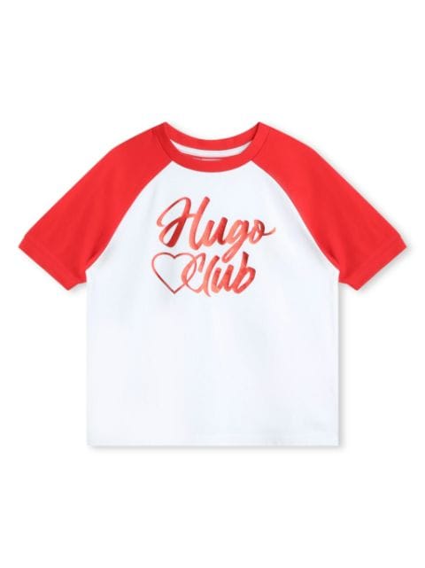 HUGO KIDS logo-print cotton T-shirt