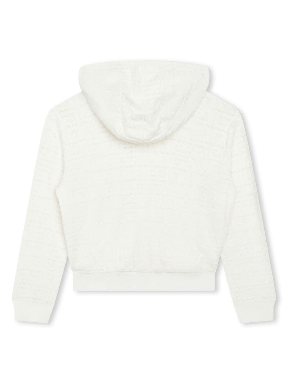 Shop Givenchy 4g-jacquard Hooded Jacket In White